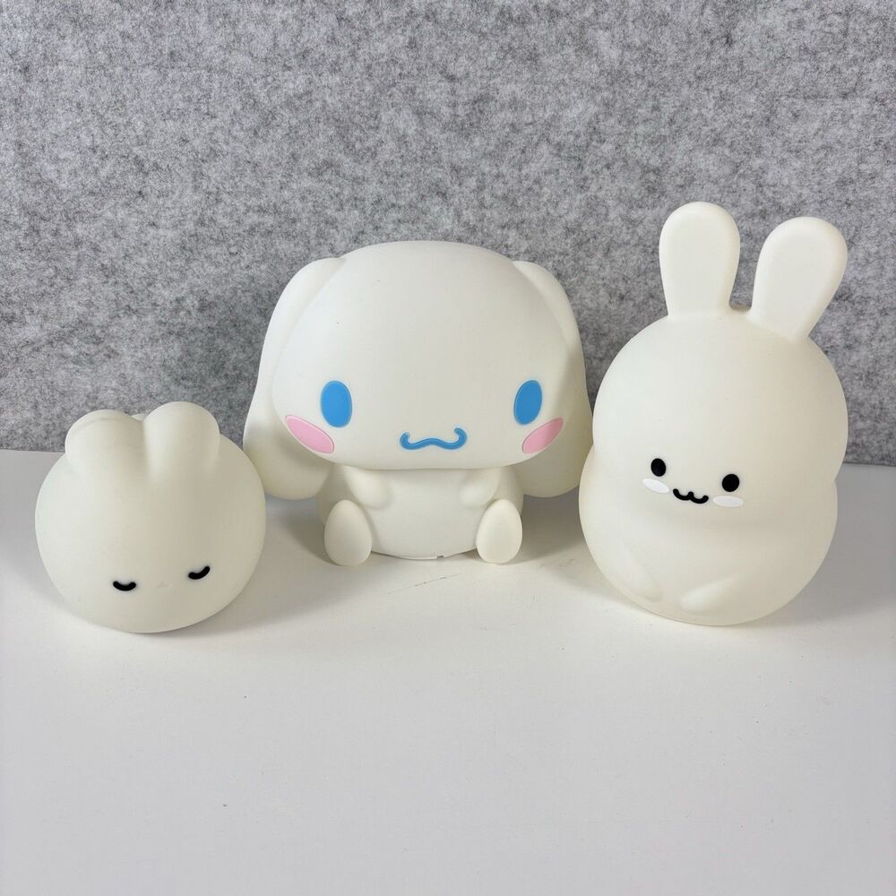 Rechargable Pat Night Light Toy - Anime Cinnamoroll Sanrio Lumipets - Lot of 3